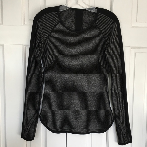 Lululemon Reversible Runder Under Long Sleeve Sz 4 - Picture 5 of 14